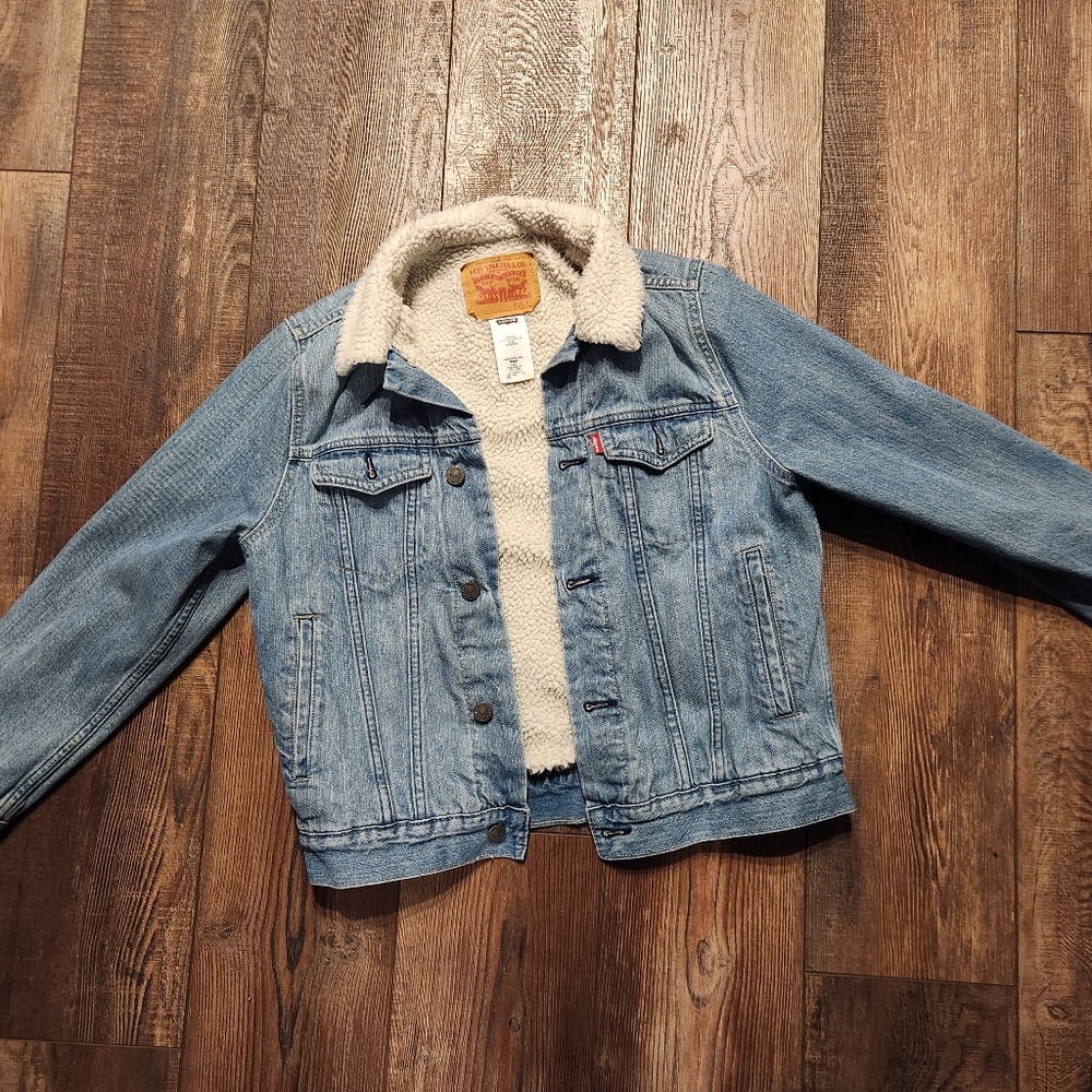 Youth Levi Sherpa lined Jean jacket